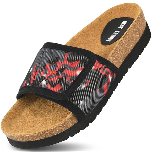 Womens Slip On Sandals With Adjustable Strap Size 9 - Picture 3 of 11